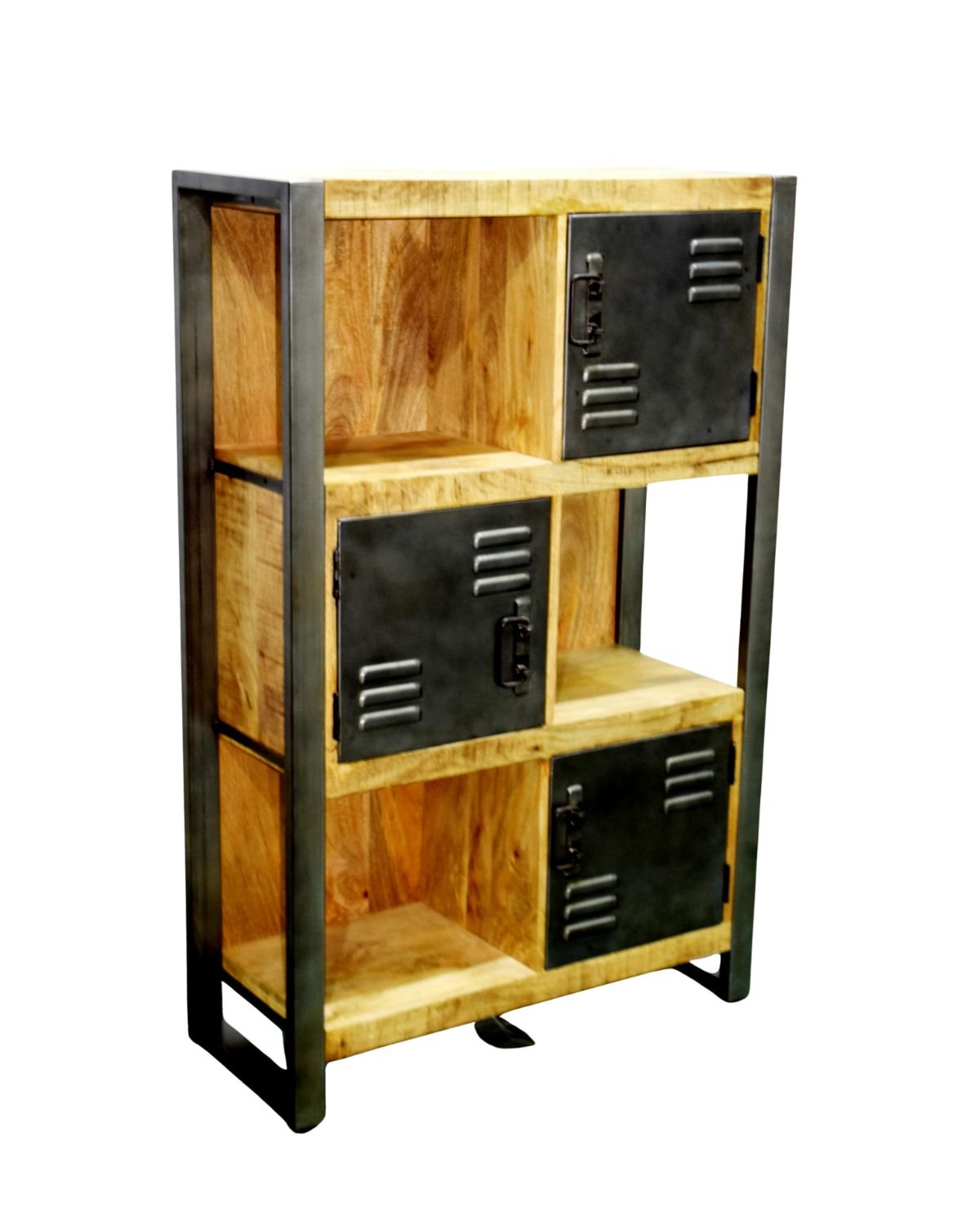 48 Industrial Mango Wood Locker Cabinet - Image 1