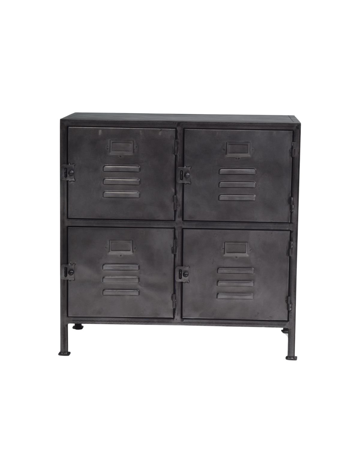 57 Industrial Metal 4-Door Locker Cabinet - Image 1