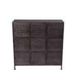 Industrial Metal 9-Door Locker Cabinet