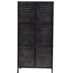 Industrial Metal 6-Door Locker Cabinet