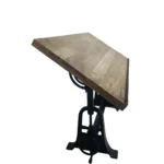 Round Top Industrial Crank Table