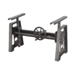 Raw Finish Industrial Crank Table Base