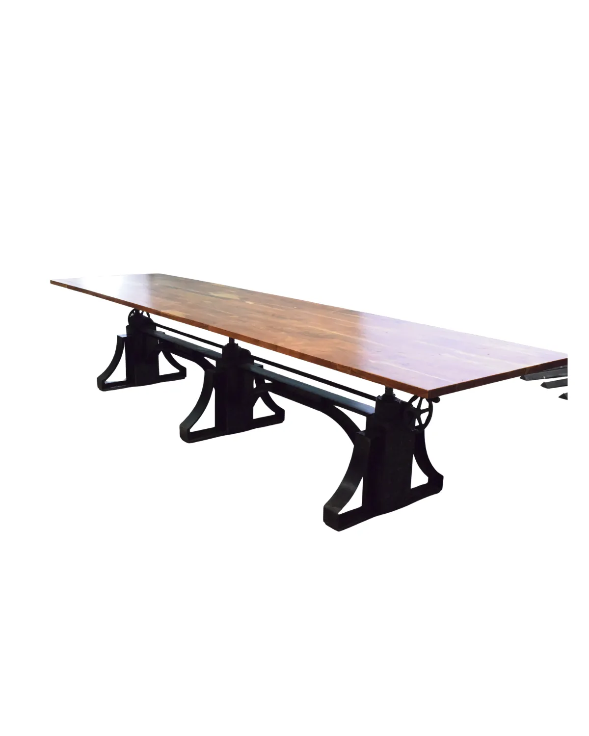 Crank Table -22 Industrial Triple-Pedestal Crank Table - Image 1
