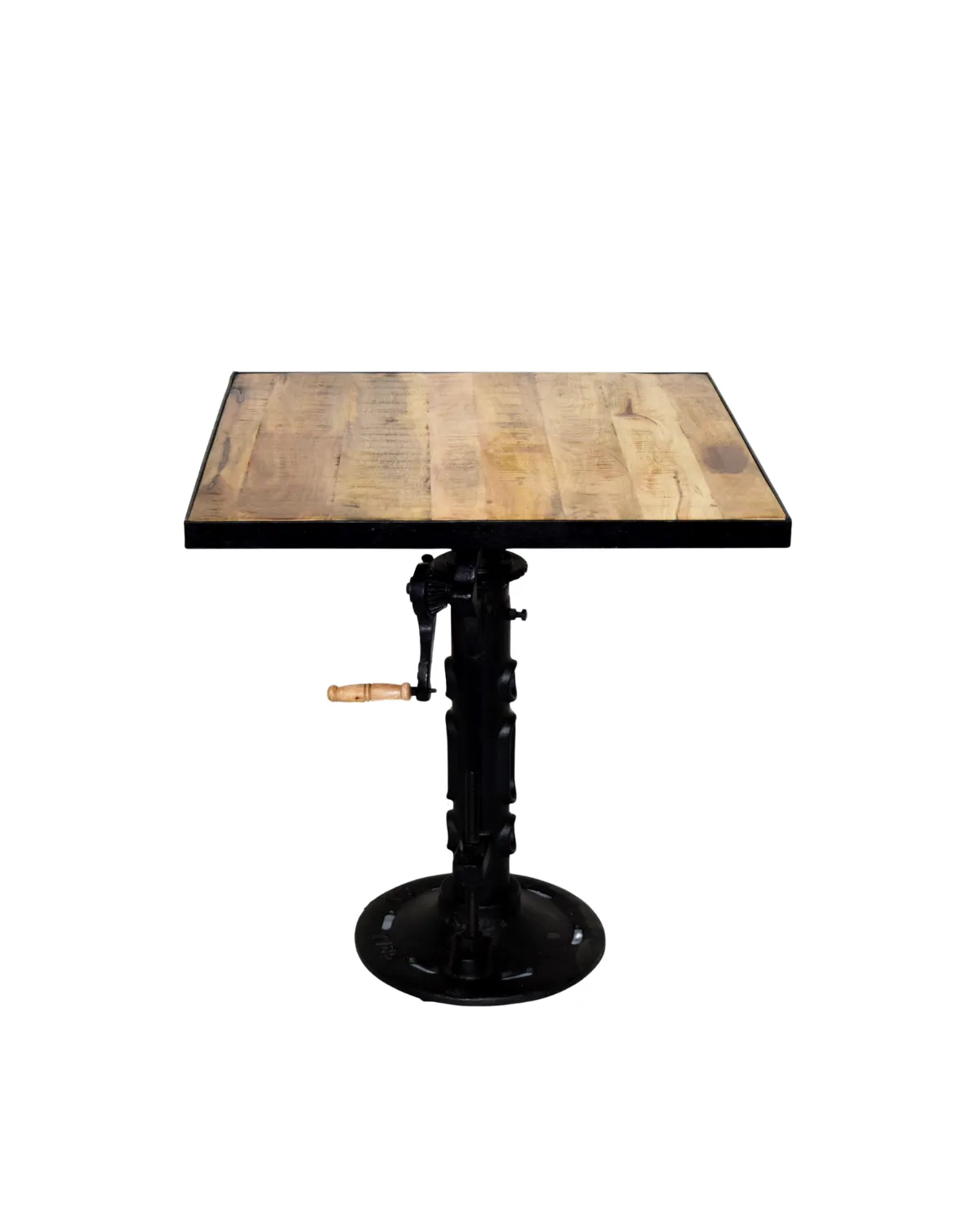 Crank Table -25 Classic Industrial Pedestal Crank Table - Image 1