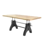 Industrial Double-Crank Adjustable Table