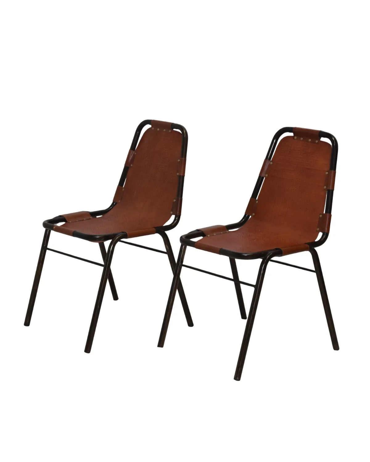 CH07 Vintage Leather Strap Lounge Chair - Image 1