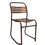 Vintage Strapback Metal Chair