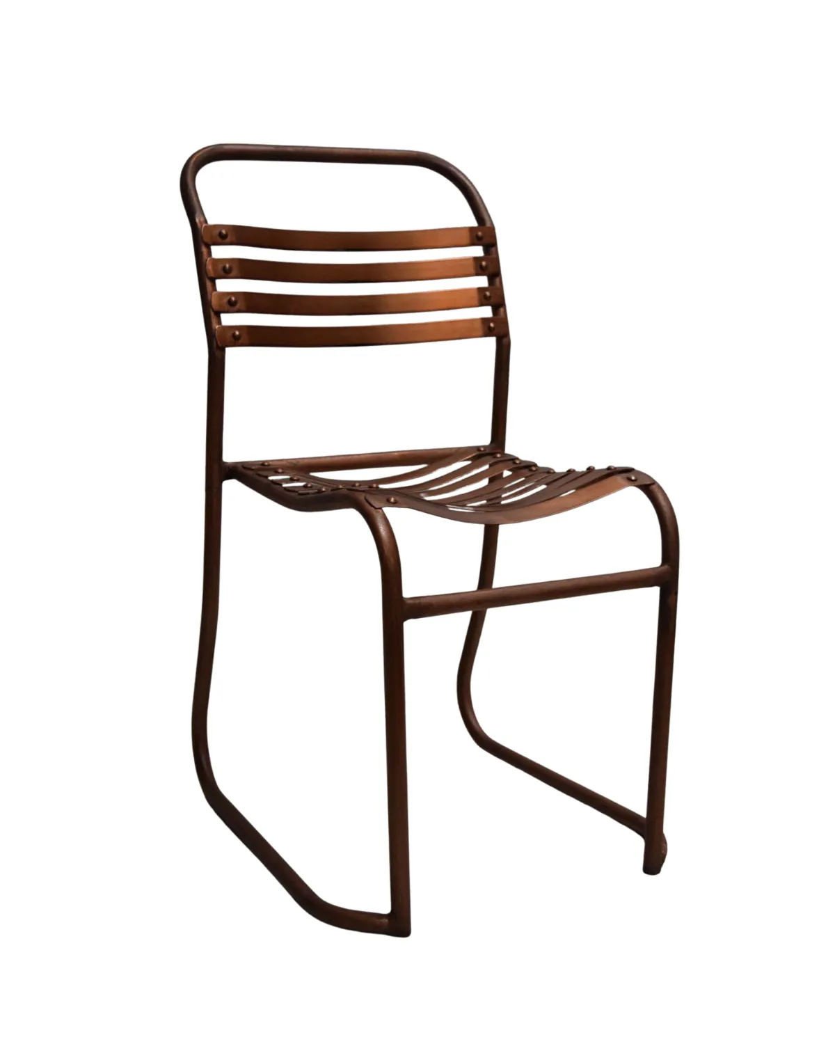 CH11 Vintage Strapback Metal Chair - Image 1