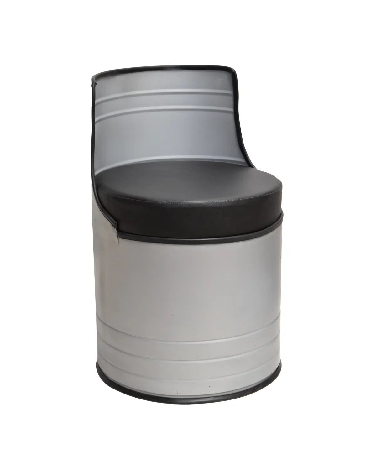 CH13 Barrel Base Upholstered Metal Chair - Image 1