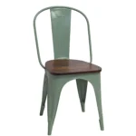 Sage Green Metal Dining Chair
