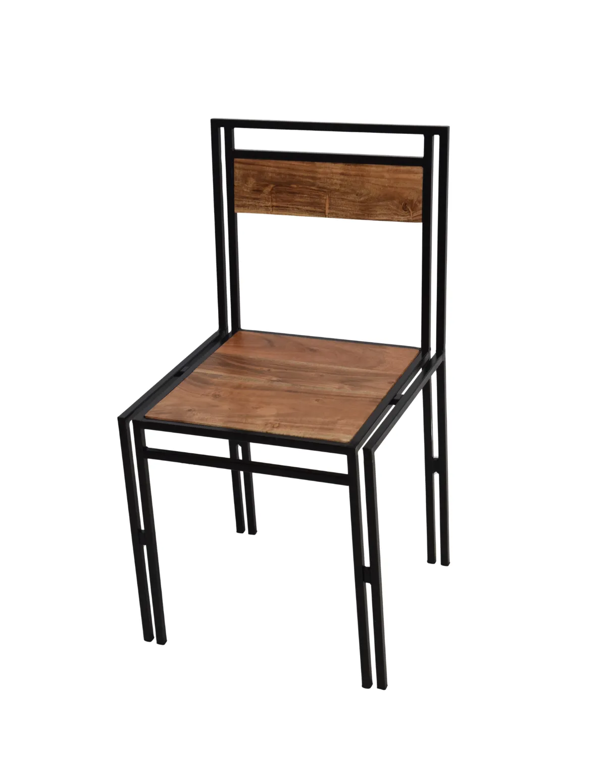 CH20 Modern Industrial Wood & Metal Chair - Image 1