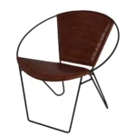 Leather Sling Lounge Chair