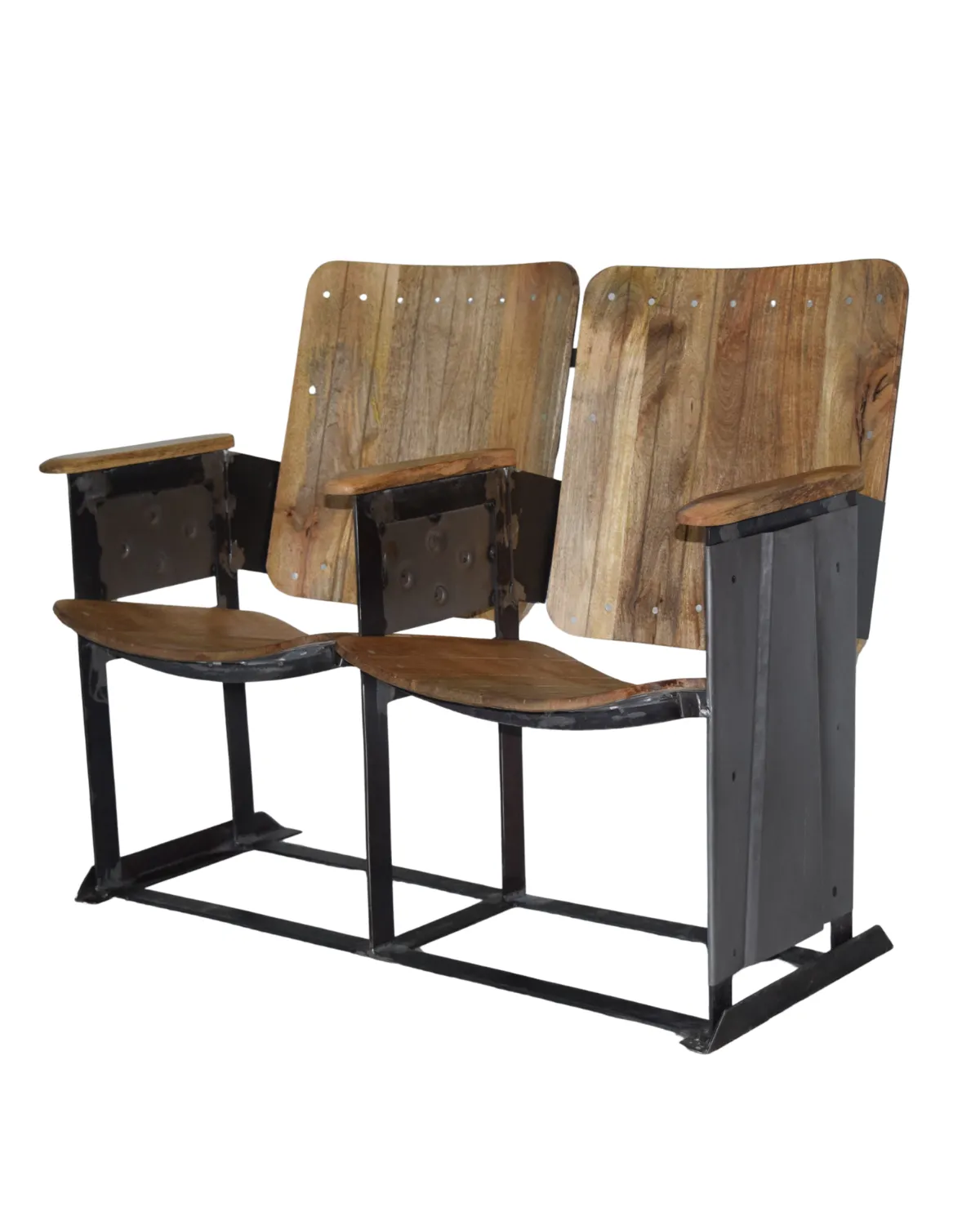 CH29 Industrial Wooden Auditorium Chair - Image 1