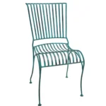 Industrial Slatted Metal Chair