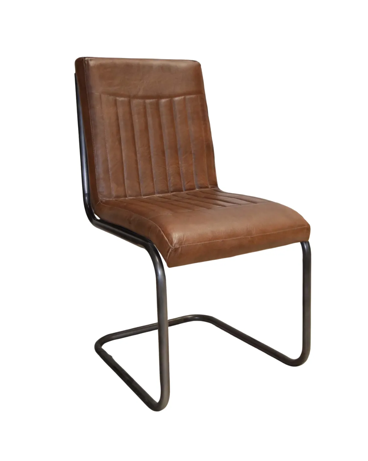 CH43 Padded Cantilever Leather Chair - Image 1