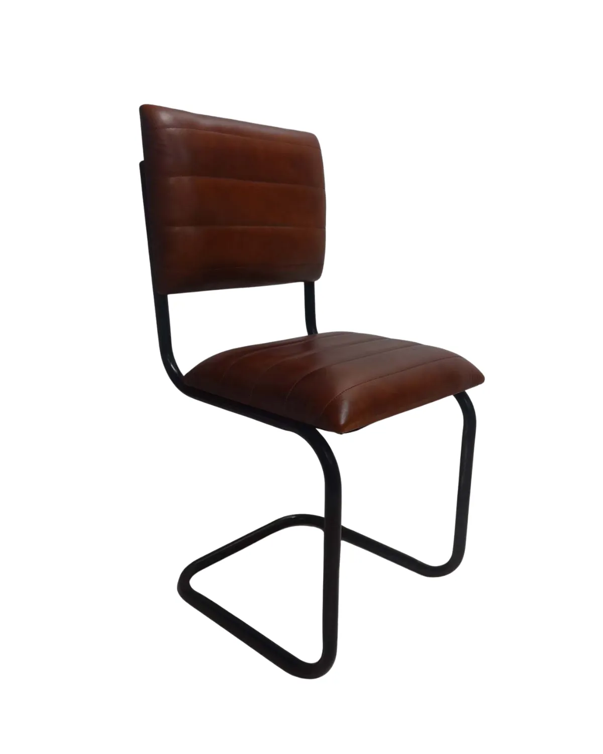 CH44 Classic Leather Cantilever Chair - Image 1