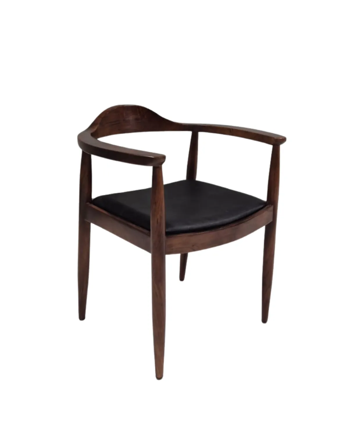 CH48 Curved Wooden Armchair - Image 1