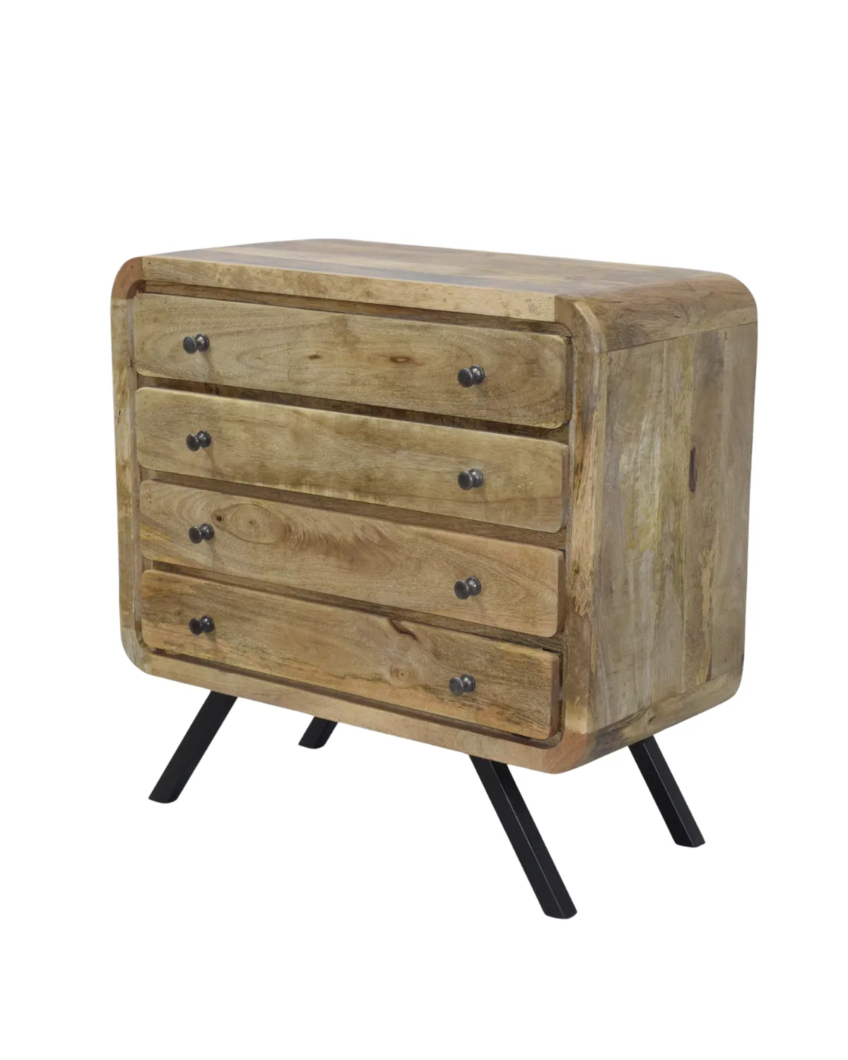 Drawer-03 Rustic Mid-Century Drawer Chest - Image 1