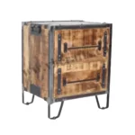Rustic Industrial Two-Drawer Chest