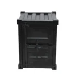 Black Industrial Lock-Front Cabinet