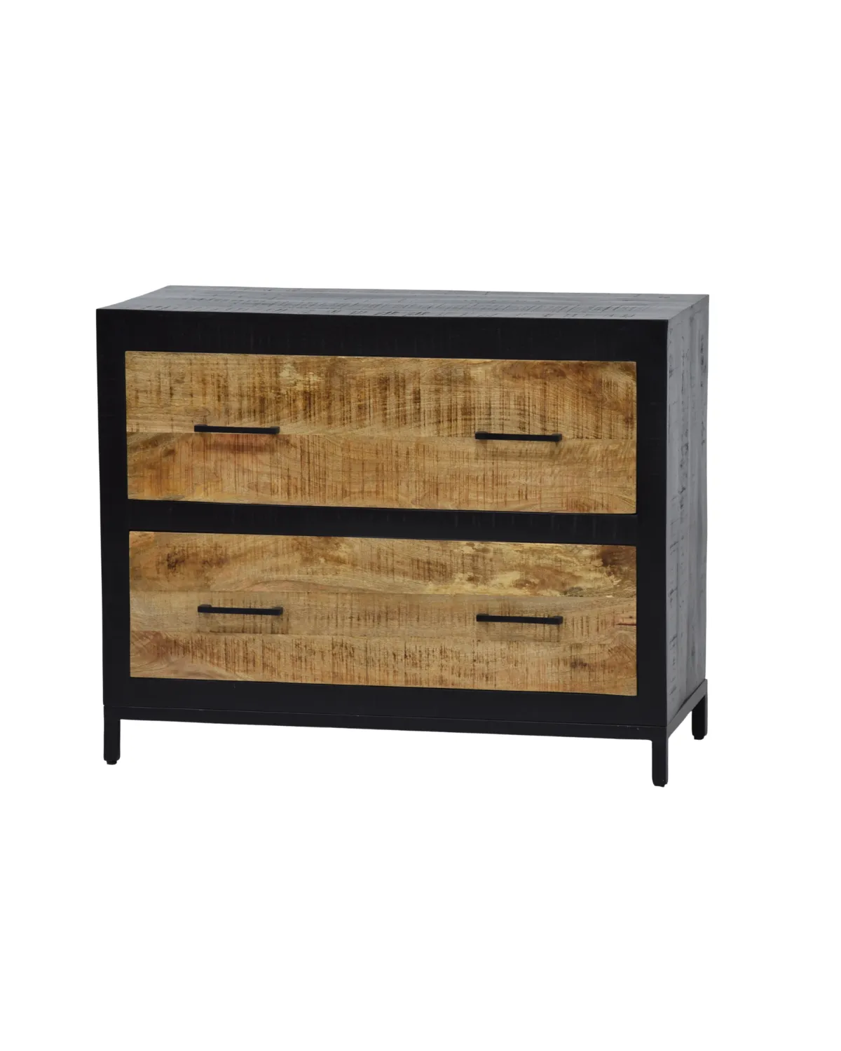 Drawer-15 Modern Rustic Twin-Drawer Cabinet - Image 1