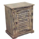 Vintage Shutter 1-Drawer Cabinet
