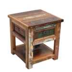 Reclaimed Rainbow Wood Drawer Cabinet