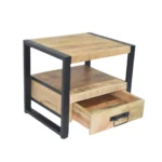 Modern Industrial Open Shelf Drawer