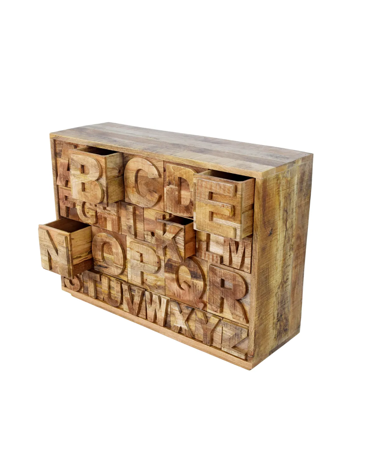 Drawer-35 Rustic Typography Statement Drawer Chest - Image 1