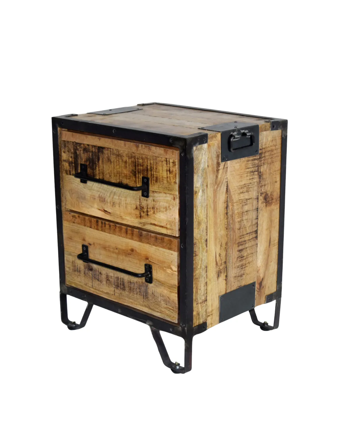 Drawer-37 Vintage Industrial Two-Drawer Chest - Image 1
