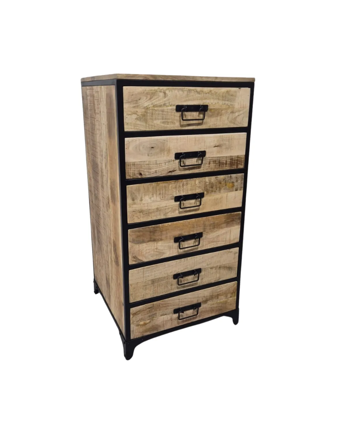 Drawer-39 Classic Industrial Six-Drawer Cabinet - Image 1