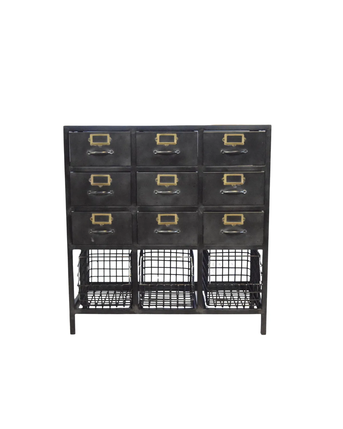 Drawer-42 Vintage Industrial 9-Drawer Organizer - Image 1