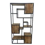 Modern Industrial Geometric Display Shelf