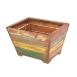 Rustic Reclaimed Wood Storage Planter Box