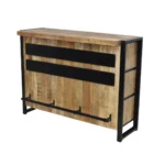 Rustic Industrial Wooden Folding Table