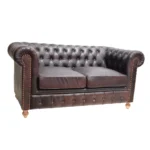 Classic Chesterfield Leather Sofa