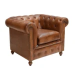 Classic Chesterfield Leather Armchair