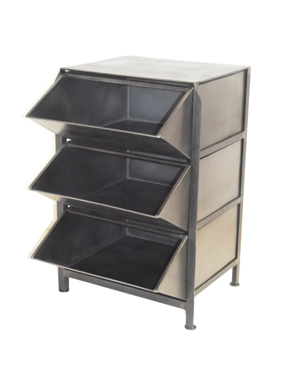 MSC-44 Industrial Metal Three-Drawer Filing Cabinet - Image 1