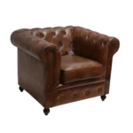 Classic Chesterfield Leather Armchair