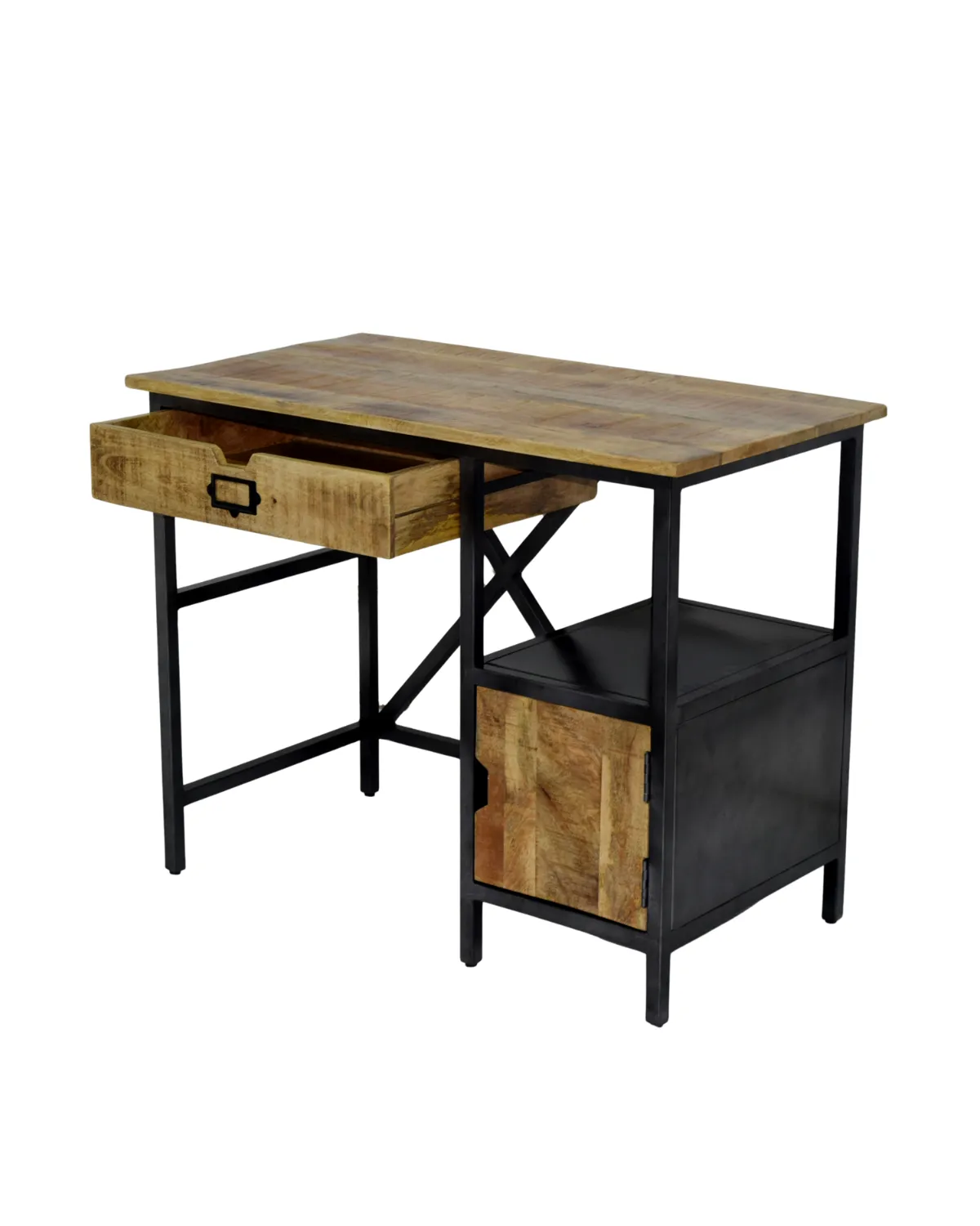 MSC-74 Industrial Wooden Work Desk with Storage - Image 1