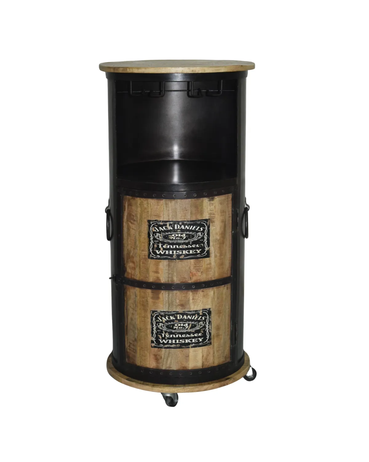 MSC-75 Rustic Barrel Storage Cabinet - Image 1