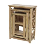 Nesting Wooden Side Tables Set
