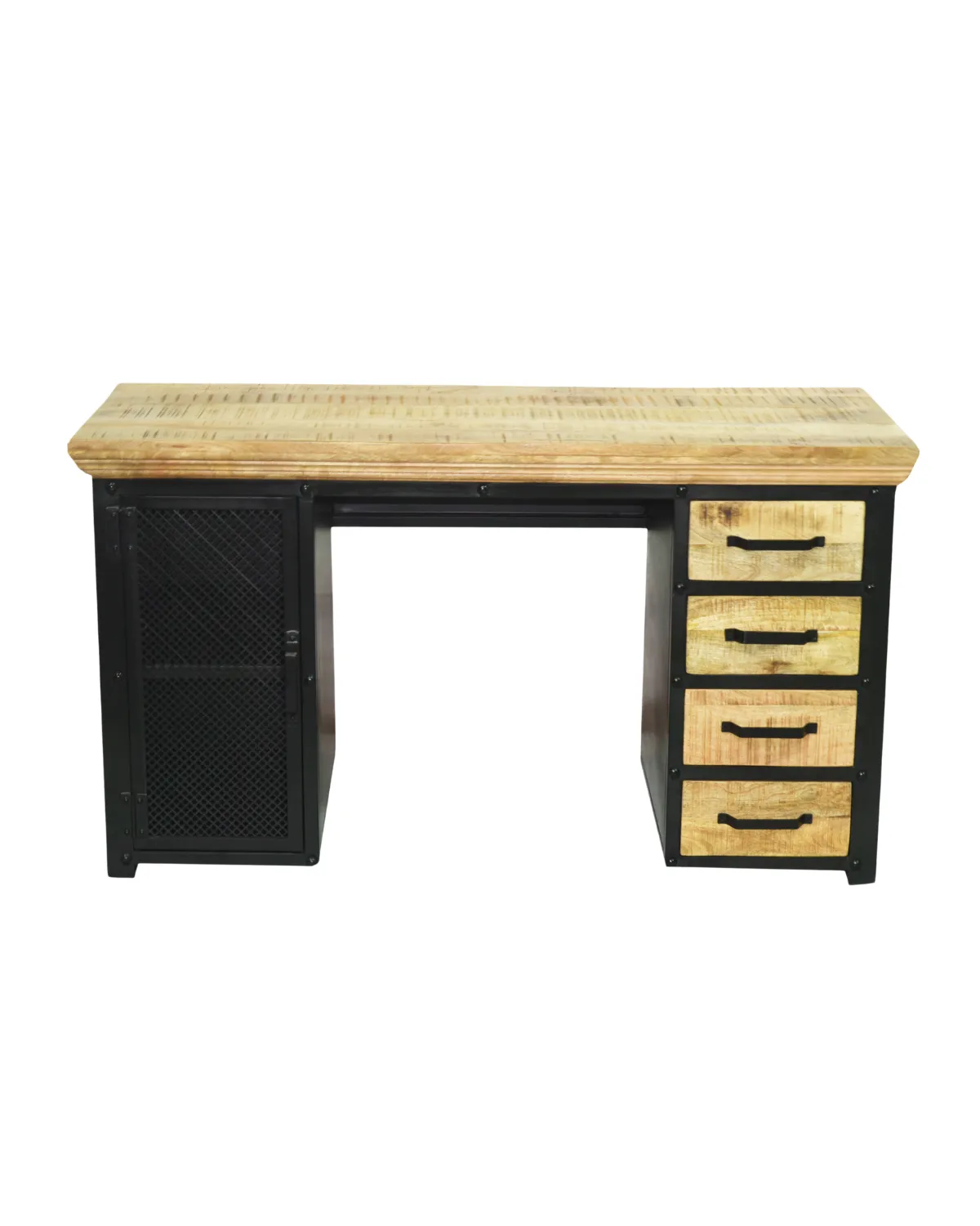 MSC-85 Industrial Wooden Office Desk with Drawers - Image 1
