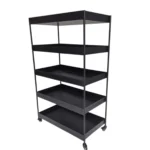 Industrial Five-Tier Metal Storage Trolley