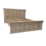 Classic Rustic Wooden Panel Bed