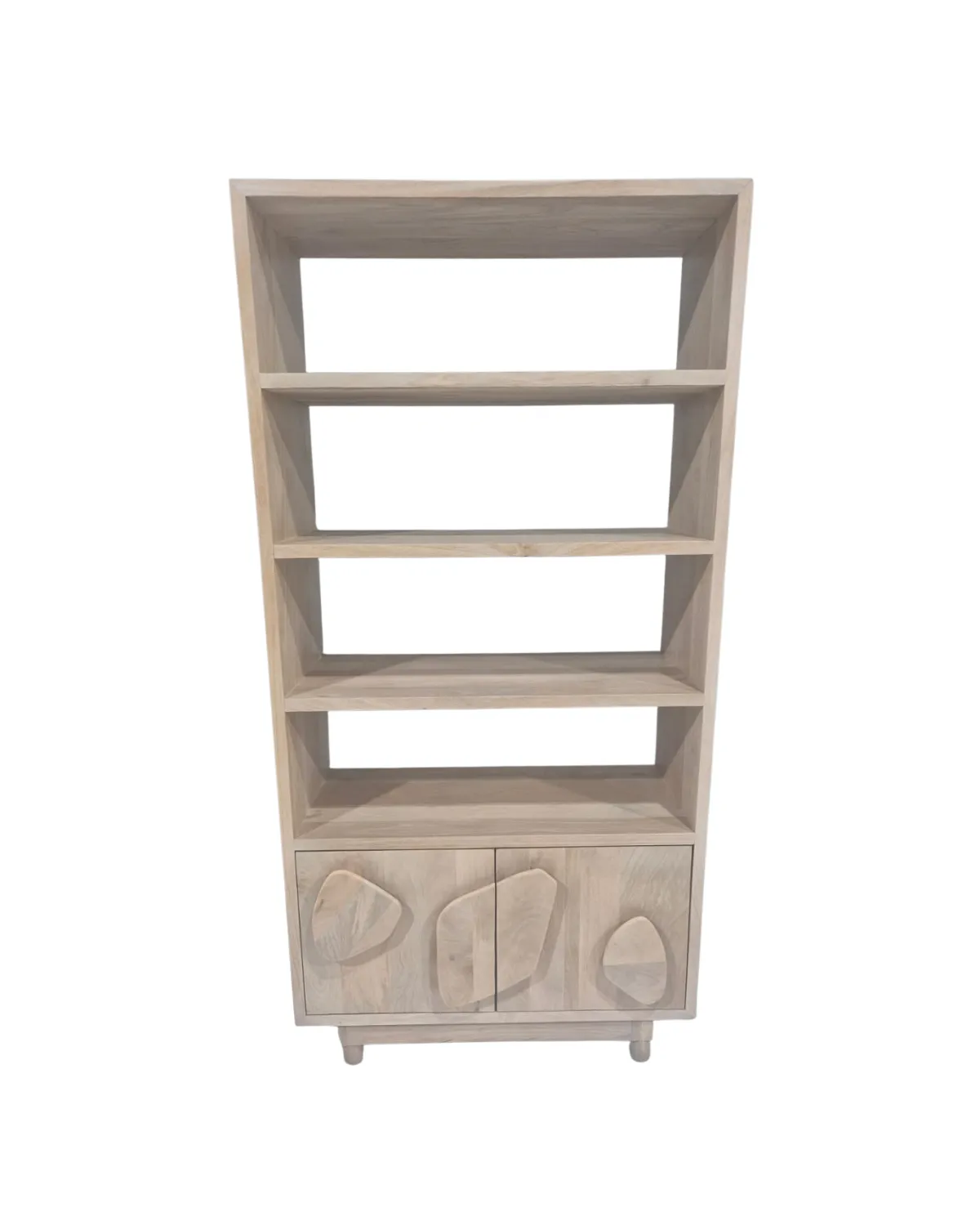 MSC-95 Rustic Wooden Display Cabinet with Storage - Image 1