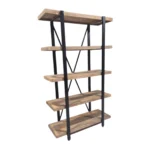 Rustic Industrial Multi-Tier Display Shelf