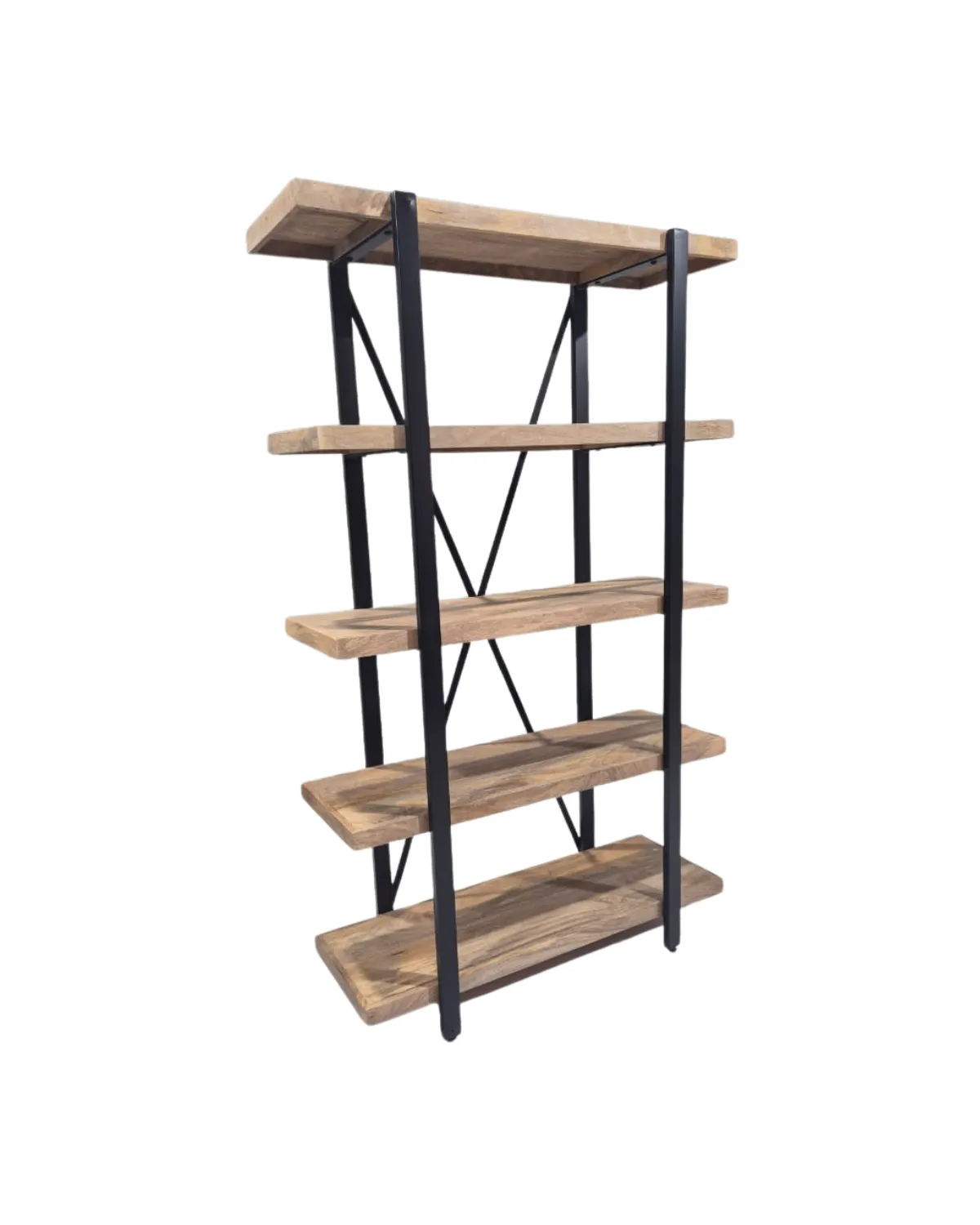 MSC-96 Rustic Industrial Multi-Tier Display Shelf - Image 1