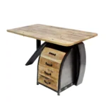 Rustic Industrial Drawer Work Desk