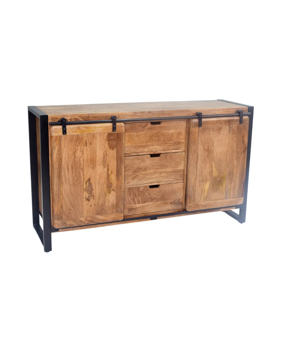Sideboards -12 Industrial Barn Door Storage Sideboard - Image 1